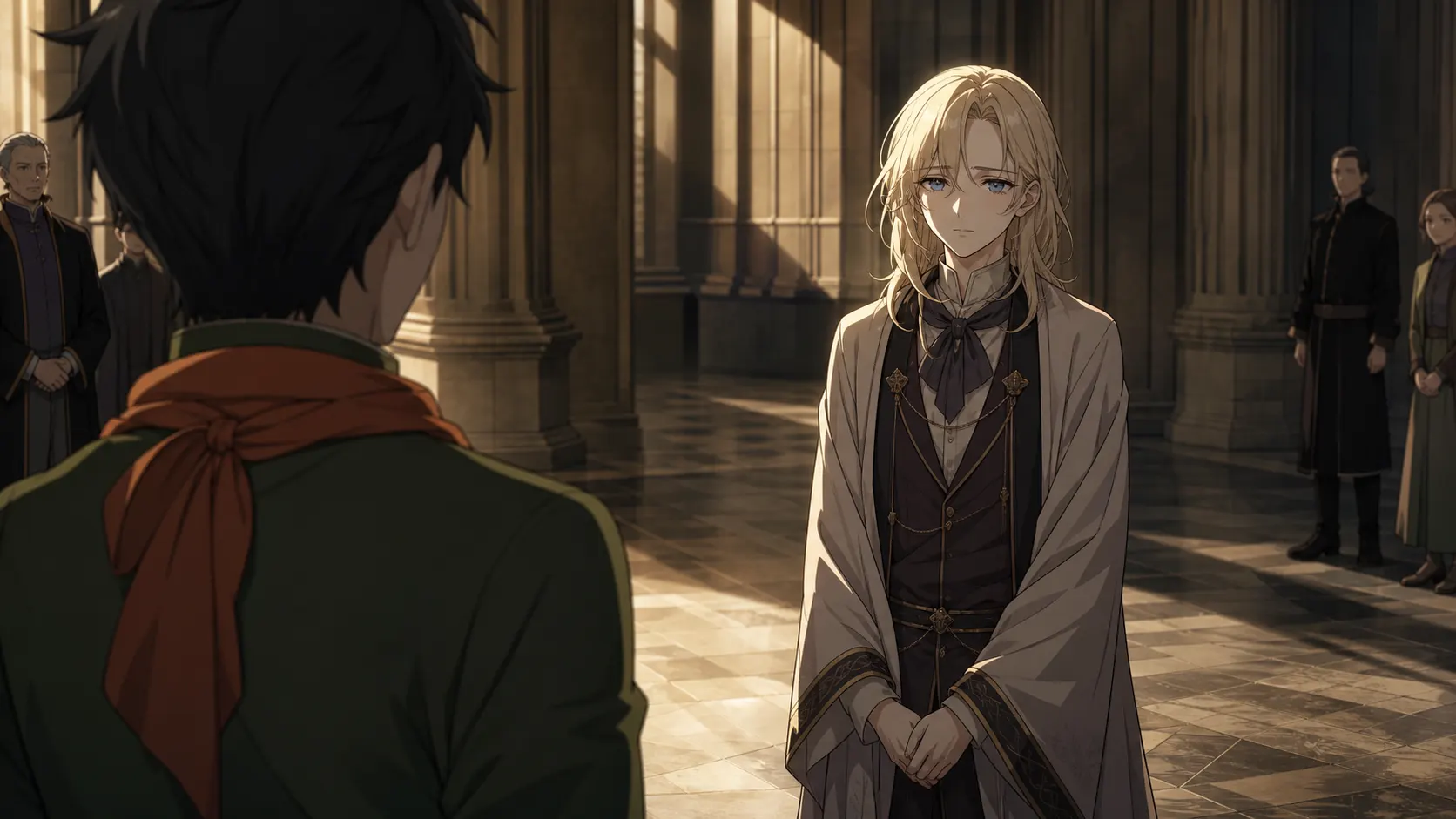 フローラとして集会場に披露されるフロップ