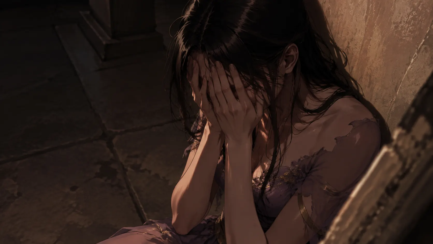 両手で顔を覆い、全部自分のせいだと言うスバル