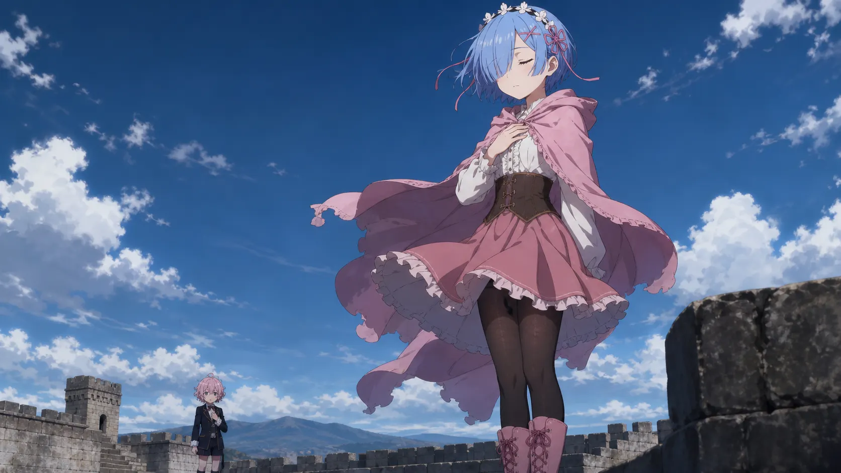 深呼吸するレム