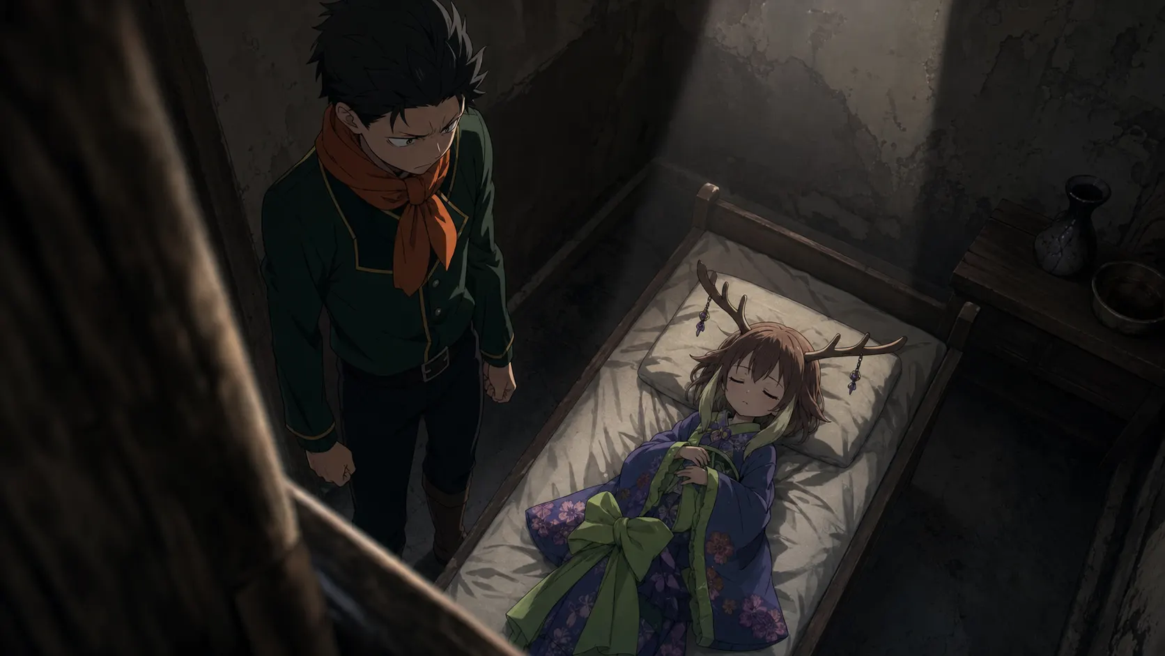 眠るタンザの傍らで